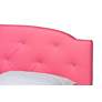 Thumbnail4 of Canterbury Pink Faux Leather 3-Piece Full Size Bedroom Set more views