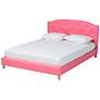 Canterbury Pink Faux Leather 3-Piece Queen Size Bedroom Set