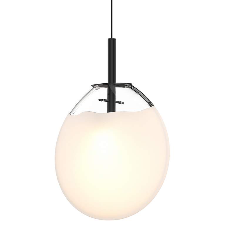 Image 1 Cantina 12" Wide Satin Black Pendant