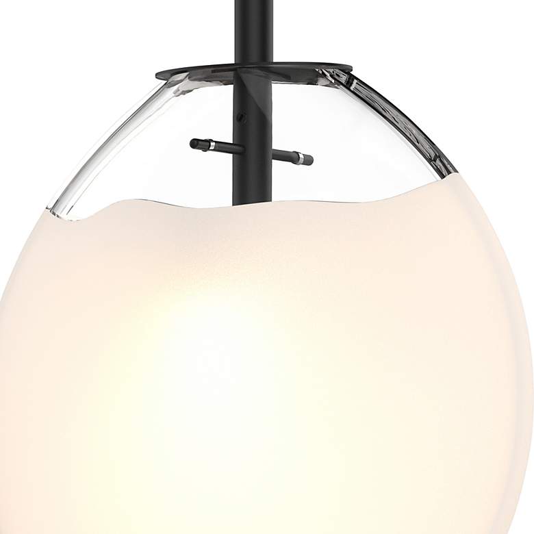 Image 2 Cantina 12" Wide Satin Black Pendant more views