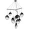 Cantina 15" Wide 9-Light Satin Black Pendant