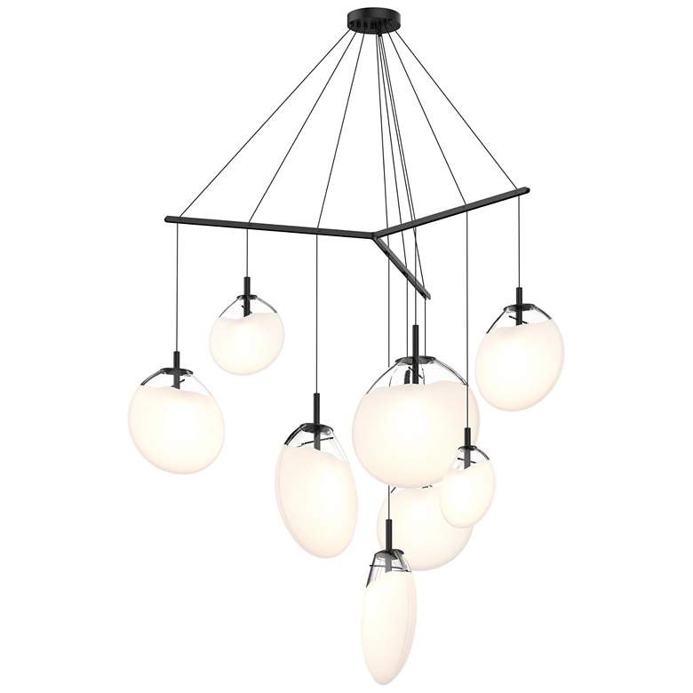Image 1 Cantina 15" Wide 9-Light Satin Black Pendant