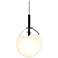 Cantina 9" Wide Satin Black Pendant