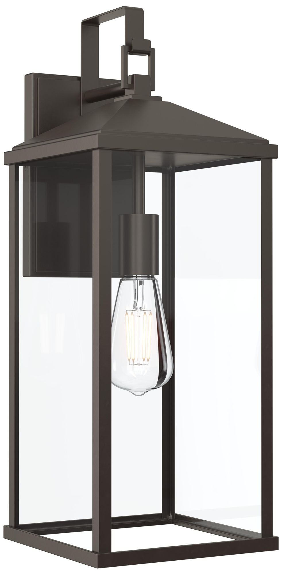 Cantley Extra Large Outdoor Wall  Lantern with Clear Glass Panels