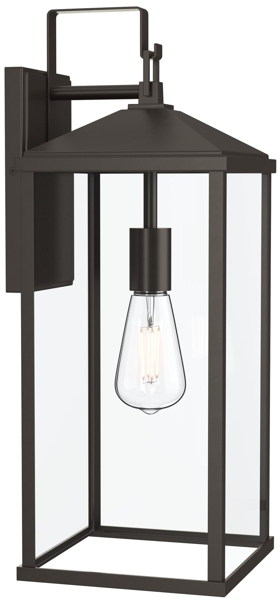 Cantley Extra Large Outdoor Wall  Lantern with Clear Glass Panels