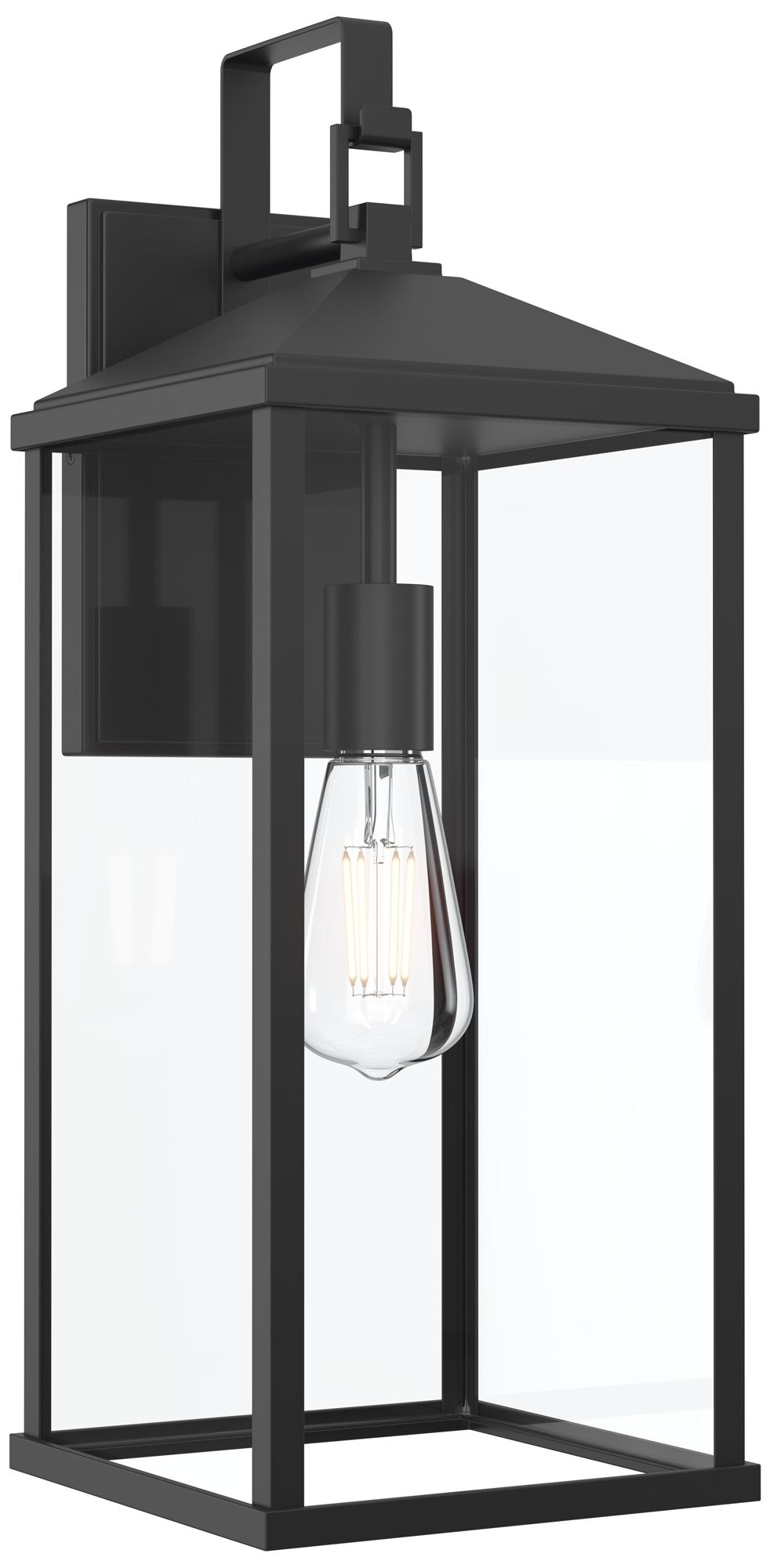 Cantley Extra Large Outdoor Wall  Lantern with Clear Glass Panels