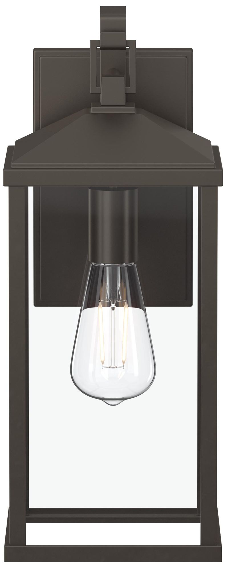 Cantley Large Outdoor Wall  Lantern with Clear Glass Panels