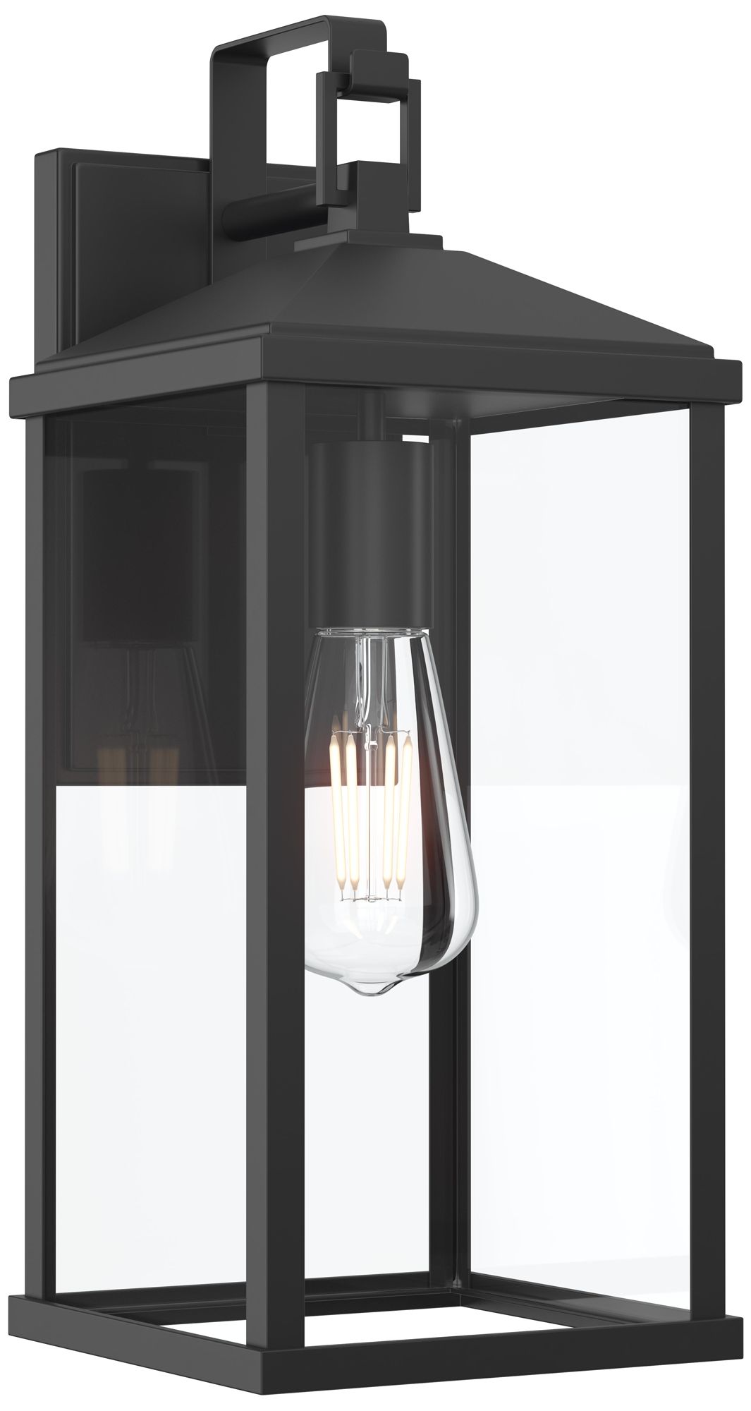 Image 2 Cantley Large Outdoor Wall  Lantern with Clear Glass Panels