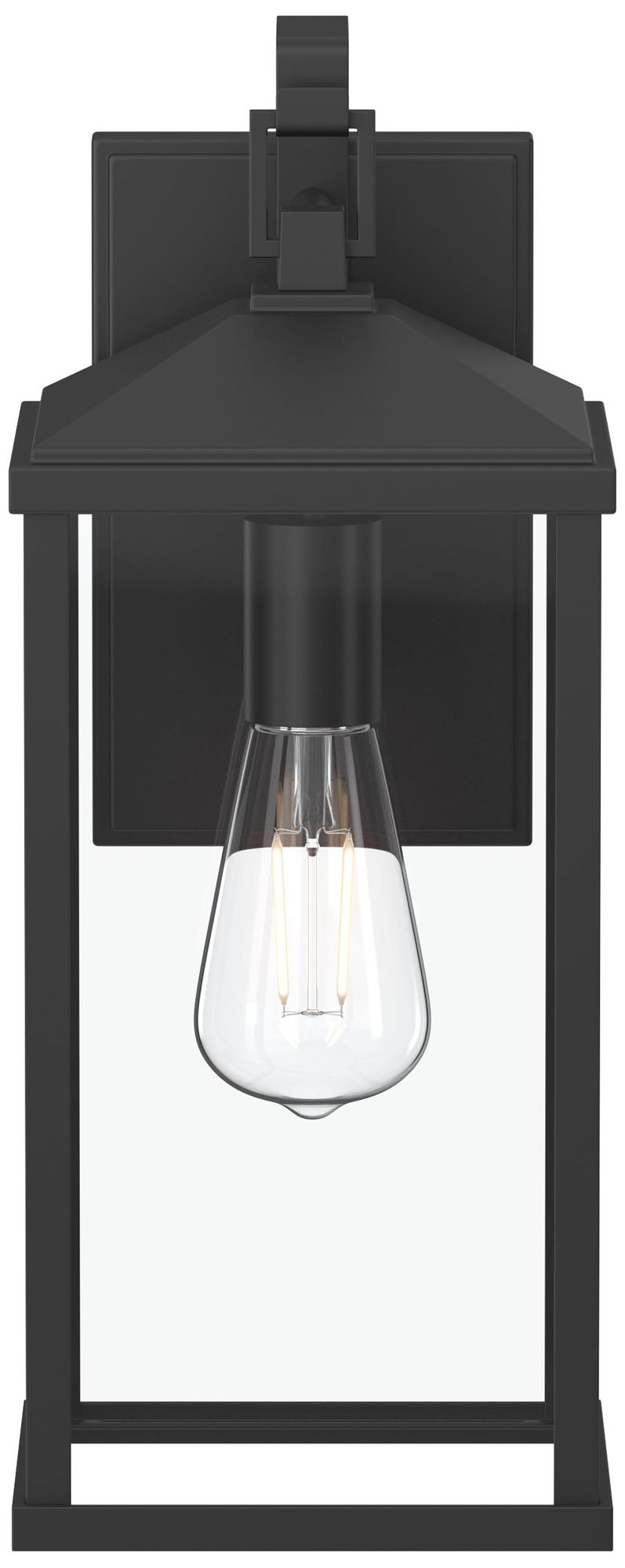 Cantley Large Outdoor Wall  Lantern with Clear Glass Panels