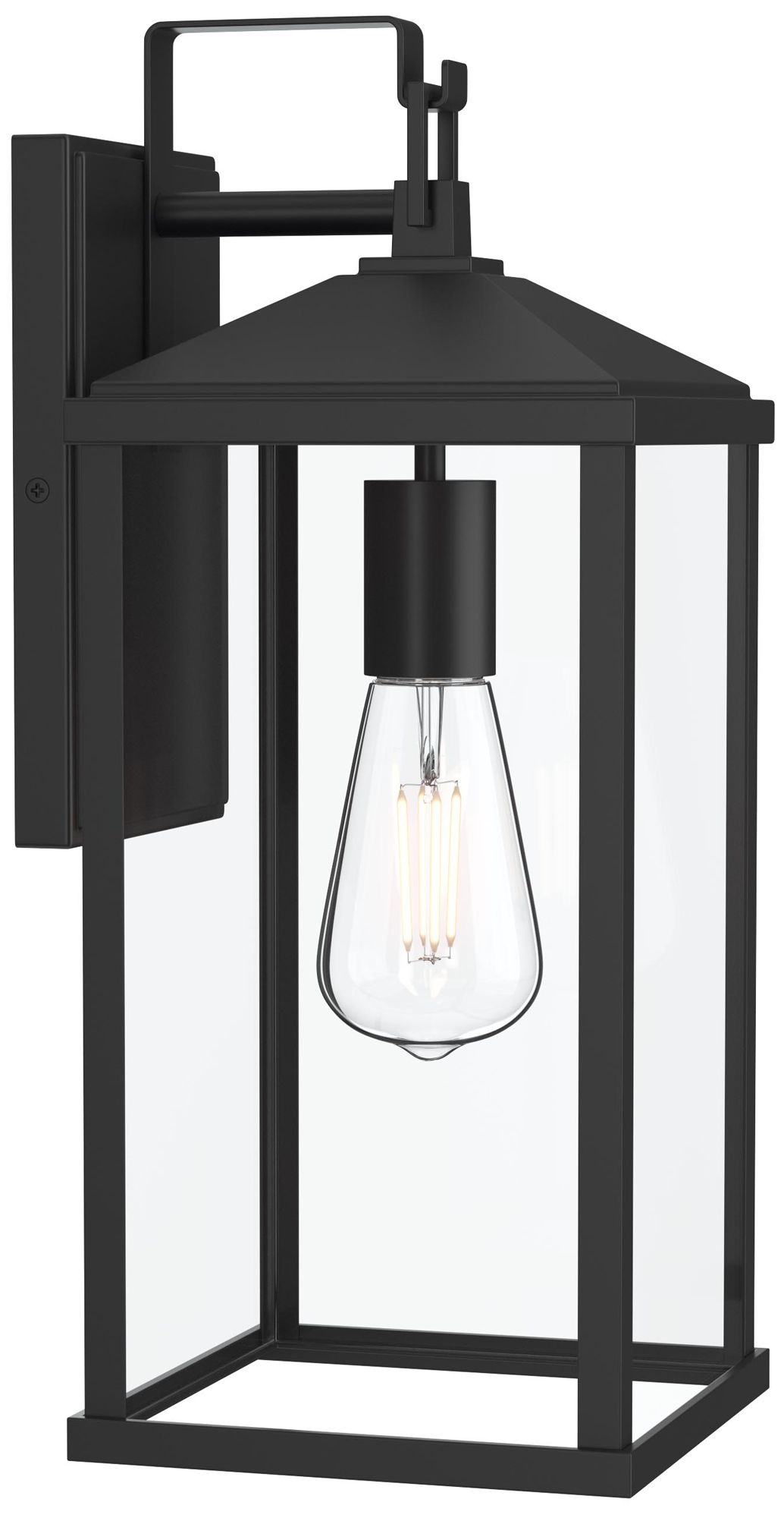 Cantley Large Outdoor Wall  Lantern with Clear Glass Panels