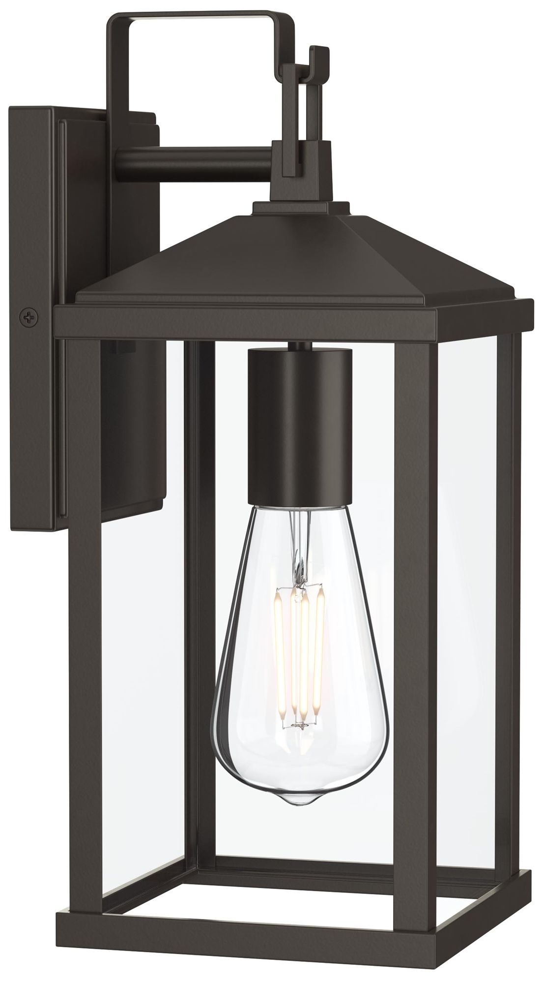 Cantley Medium Outdoor Wall  Lantern with Clear Glass Panels