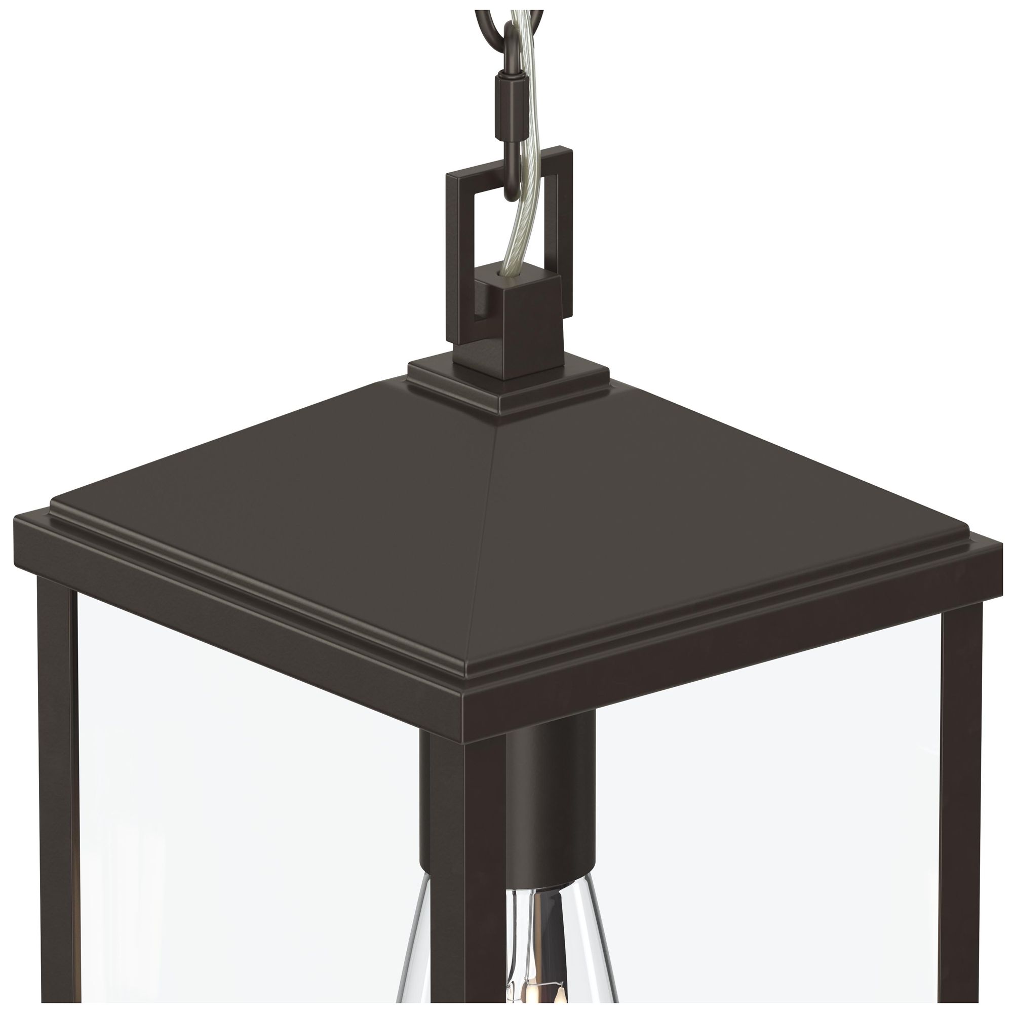 Image 7 Cantley Outdoor Pendant with Clear Glass Panels more views