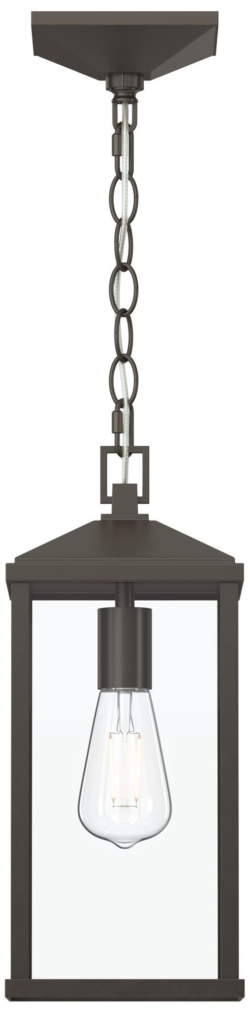 Cantley Outdoor Pendant with Clear Glass Panels