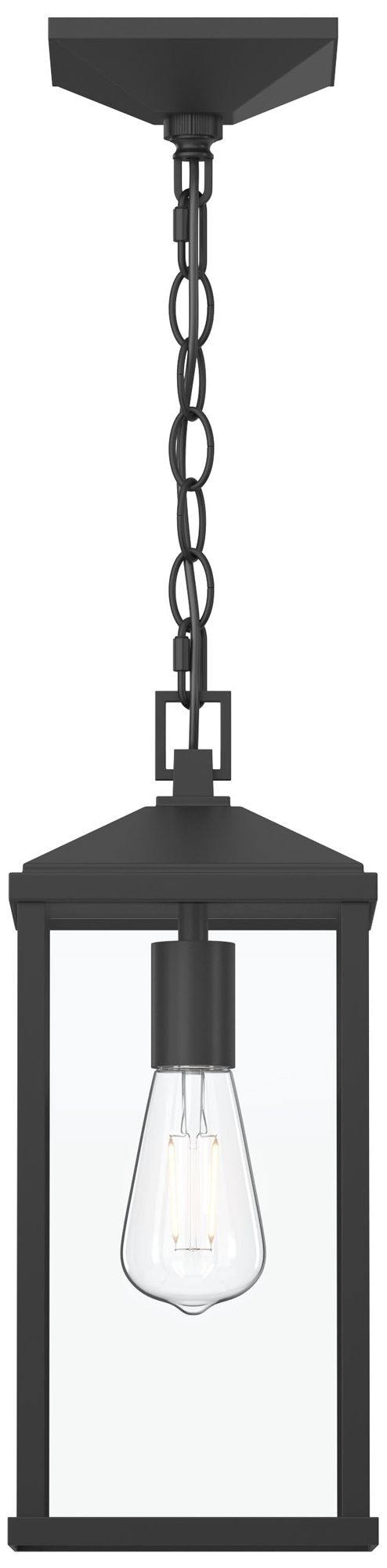 Cantley Outdoor Pendant with Clear Glass Panels