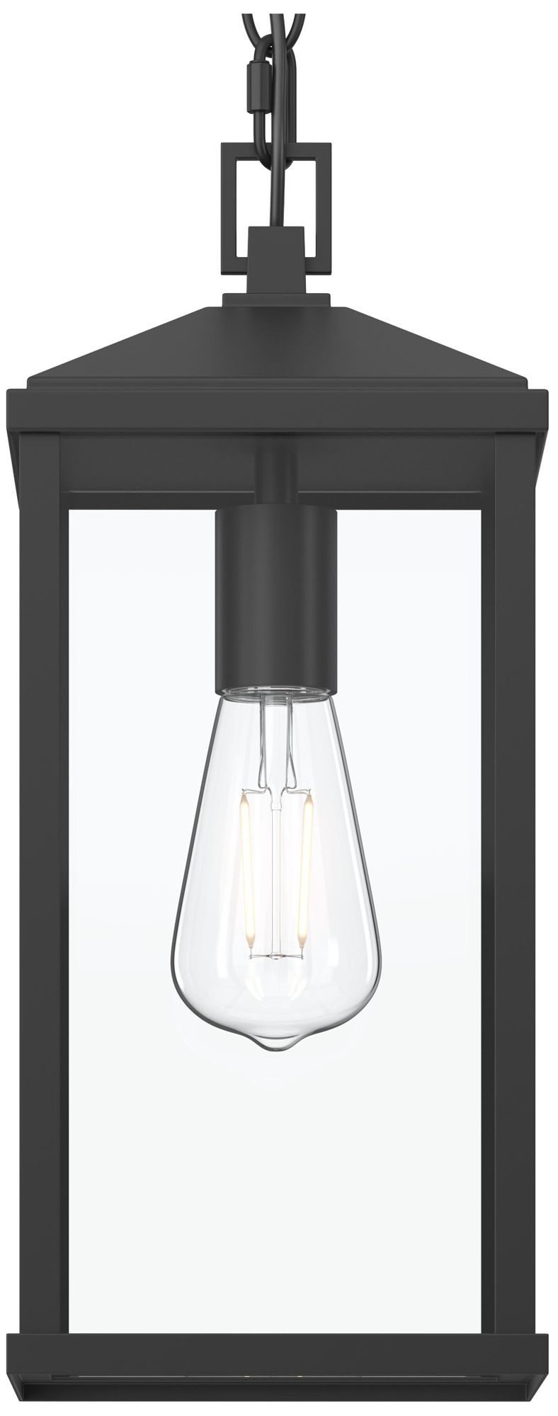 Cantley Outdoor Pendant with Clear Glass Panels
