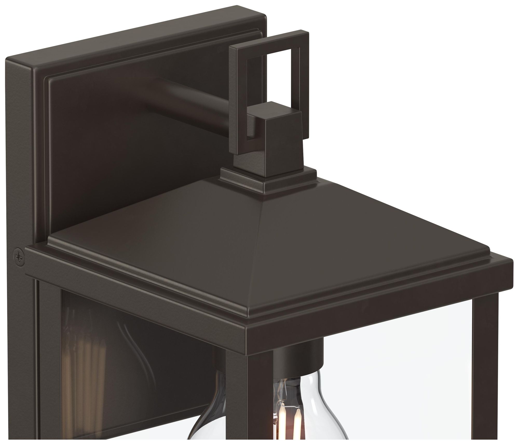 Image 7 Cantley Small Outdoor Wall  Lantern with Clear Glass Panels more views