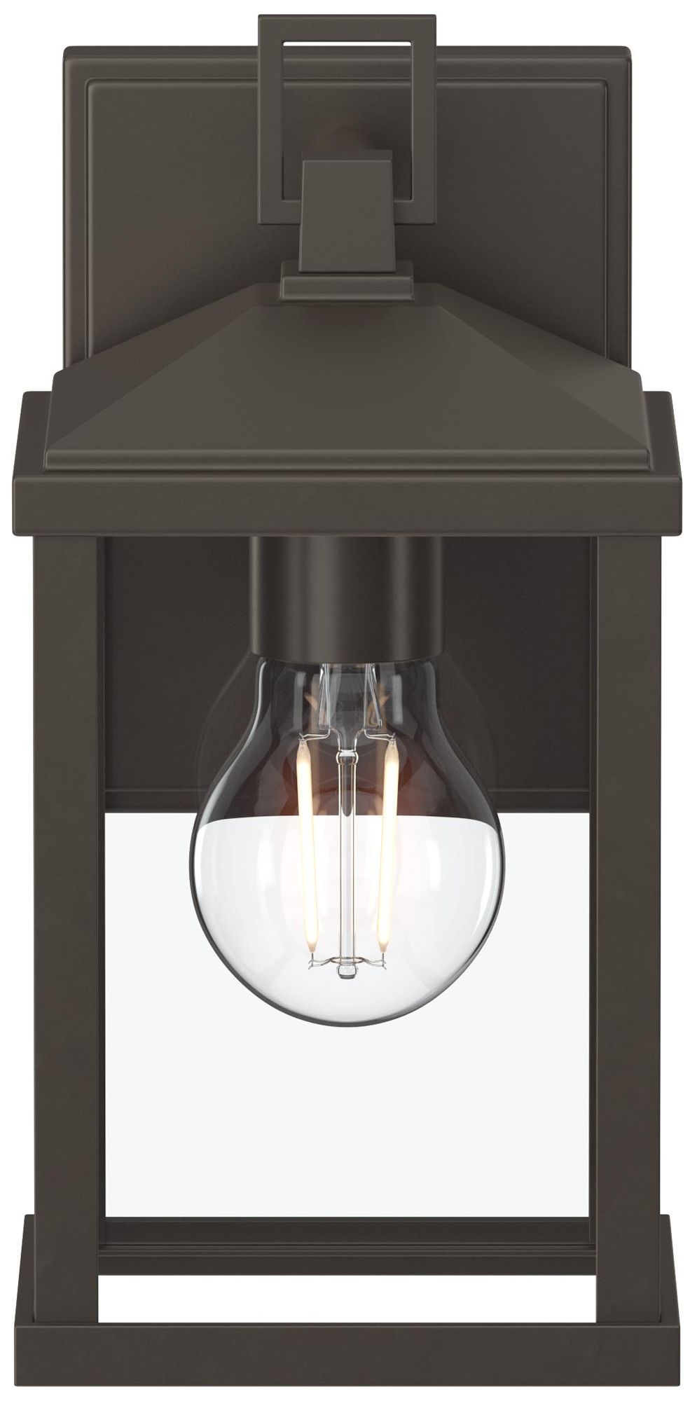 Cantley Small Outdoor Wall  Lantern with Clear Glass Panels