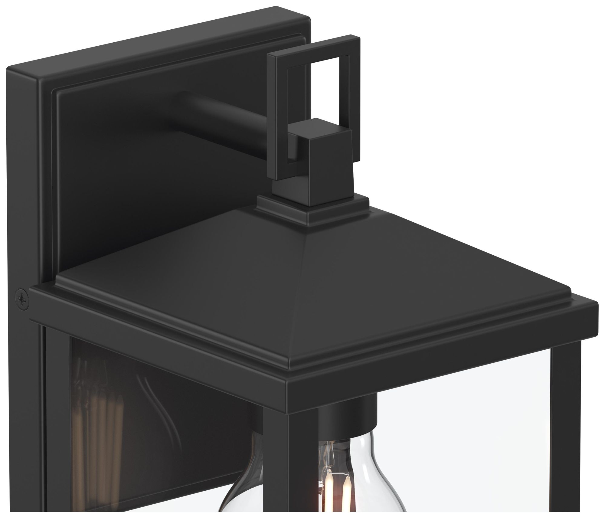 Image 7 Cantley Small Outdoor Wall  Lantern with Clear Glass Panels more views