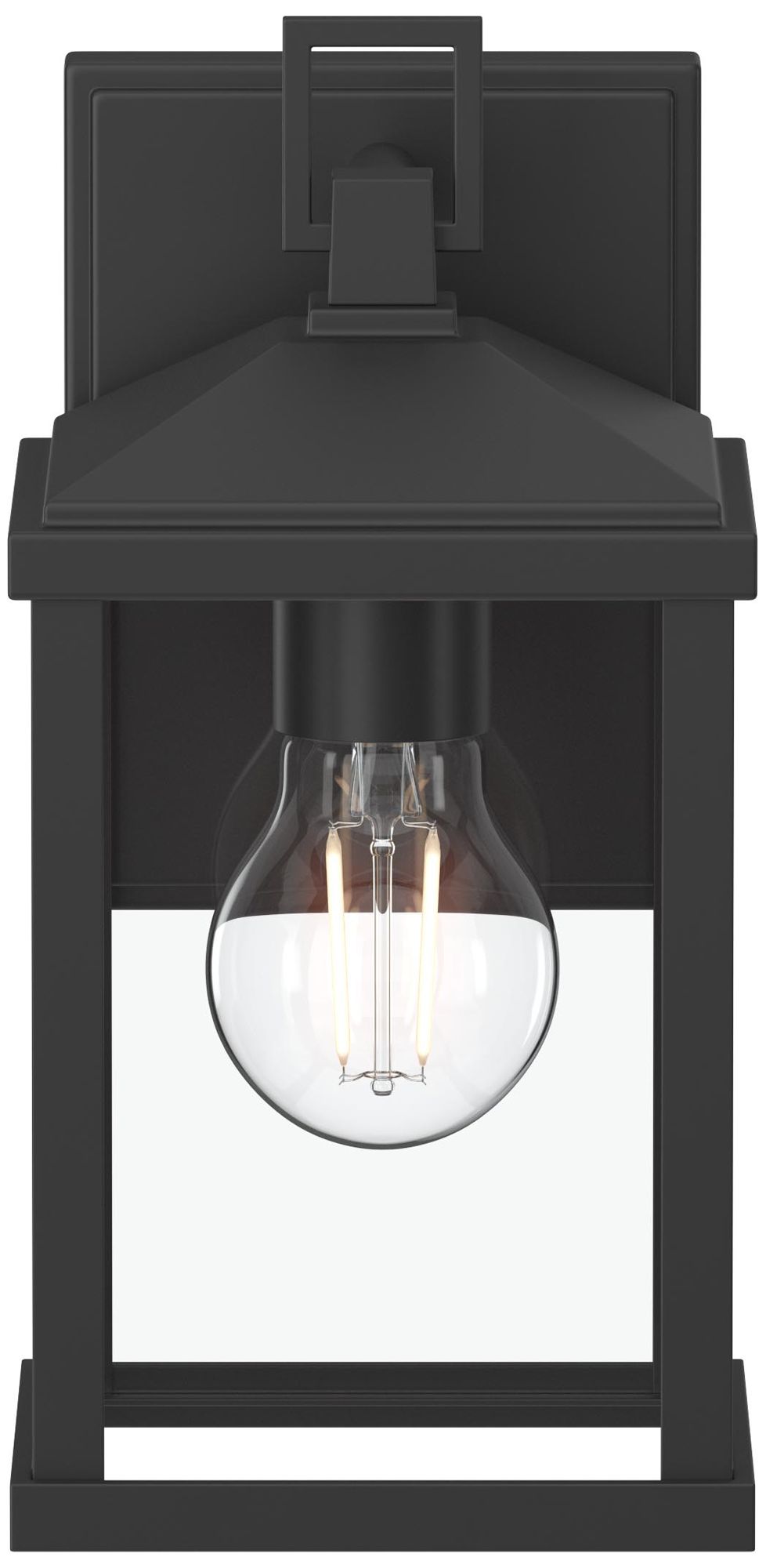 Cantley Small Outdoor Wall  Lantern with Clear Glass Panels