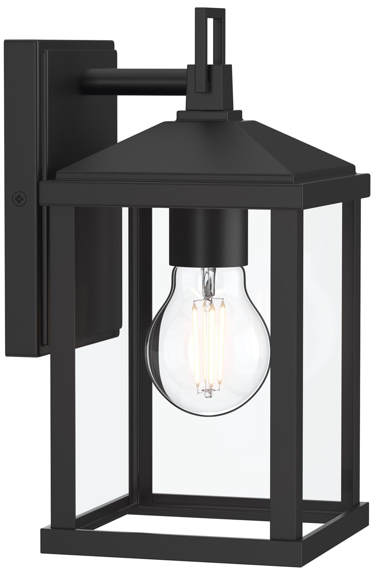 Cantley Small Outdoor Wall  Lantern with Clear Glass Panels