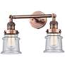 1_Canton 11" High Antique Copper 2-Light Wall Sconce