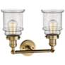 Canton 11" High Brushed Brass 2-Light Adjustable Wall Sconce