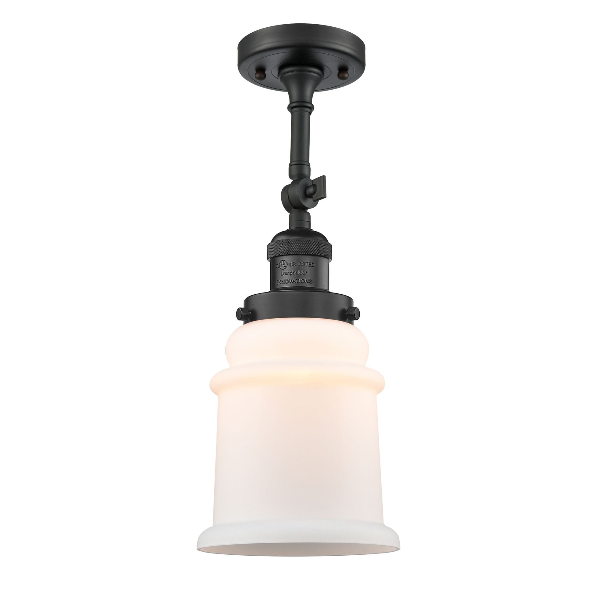 Thumbnail3 of Canton 11" High Matte Black Sconce w/ Matte White Shade more views