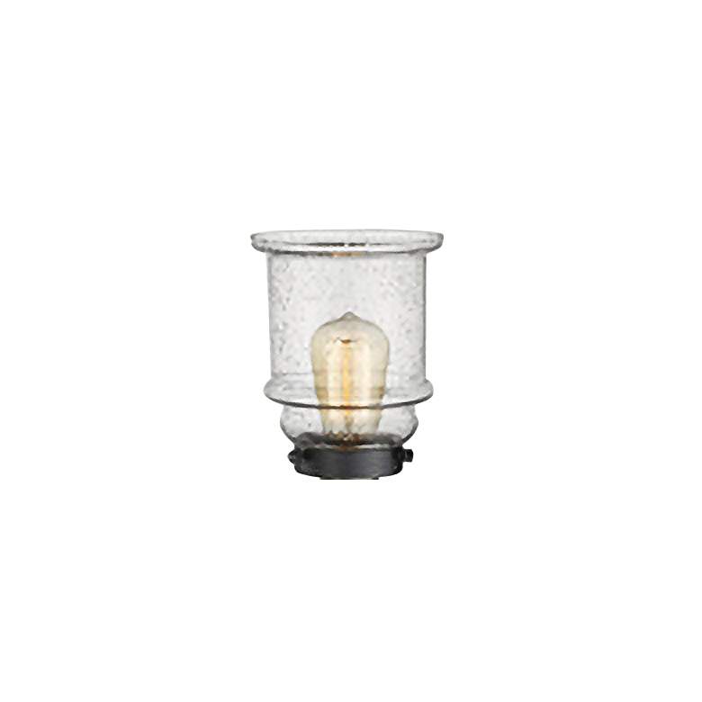 Image 2 Canton 11"H Black and Brass 2-Light Adjustable Wall Sconce more views