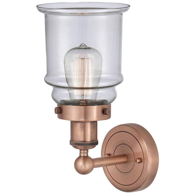 Image 2 Canton 12.75"High Antique Copper Sconce With Clear Shade more views