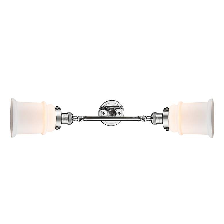 Image 4 Canton 16.5" Wide 2 Light Polished Chrome Bath Vanity Light w/ White S more views