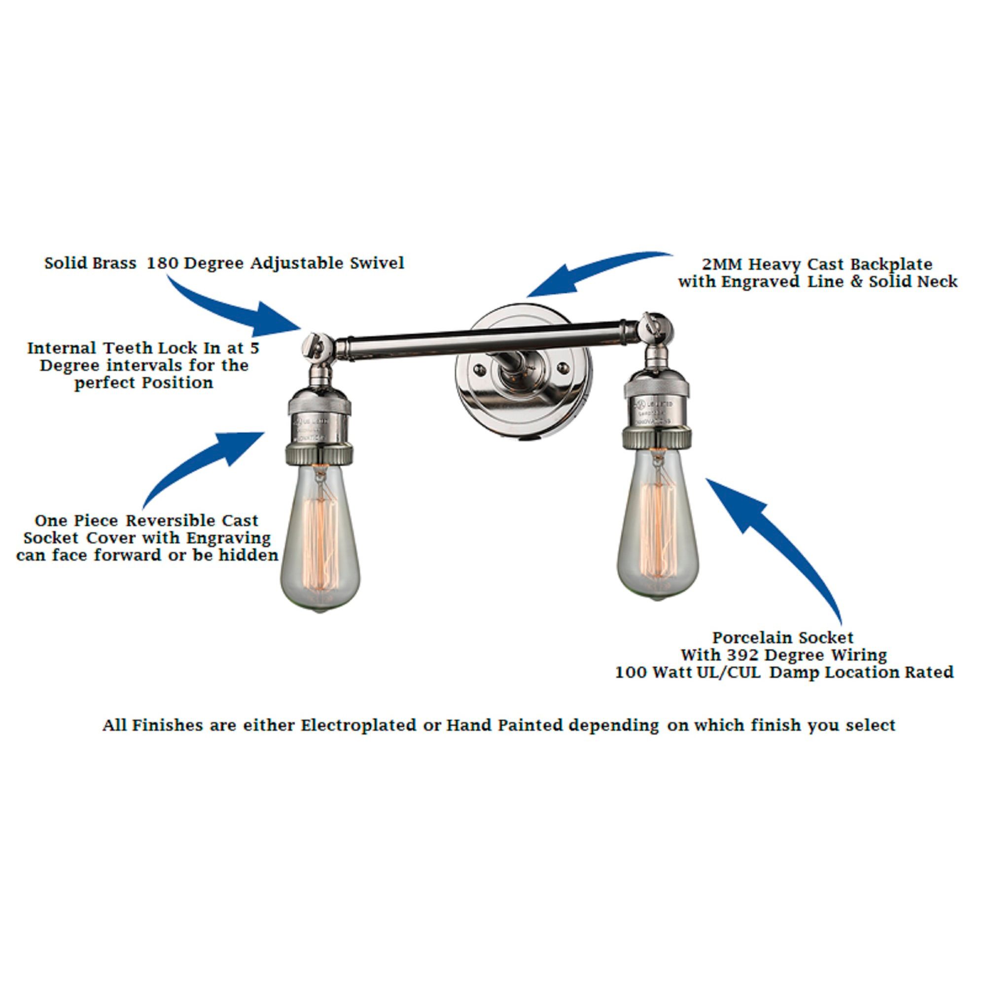 Canton 16.5" Wide 2 Light Polished Nickel Bath Vanity Light w/ White S