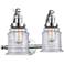 Canton 18" Wide 2 Light Polished Chrome Bath Vanity Light w/ Clear Sha