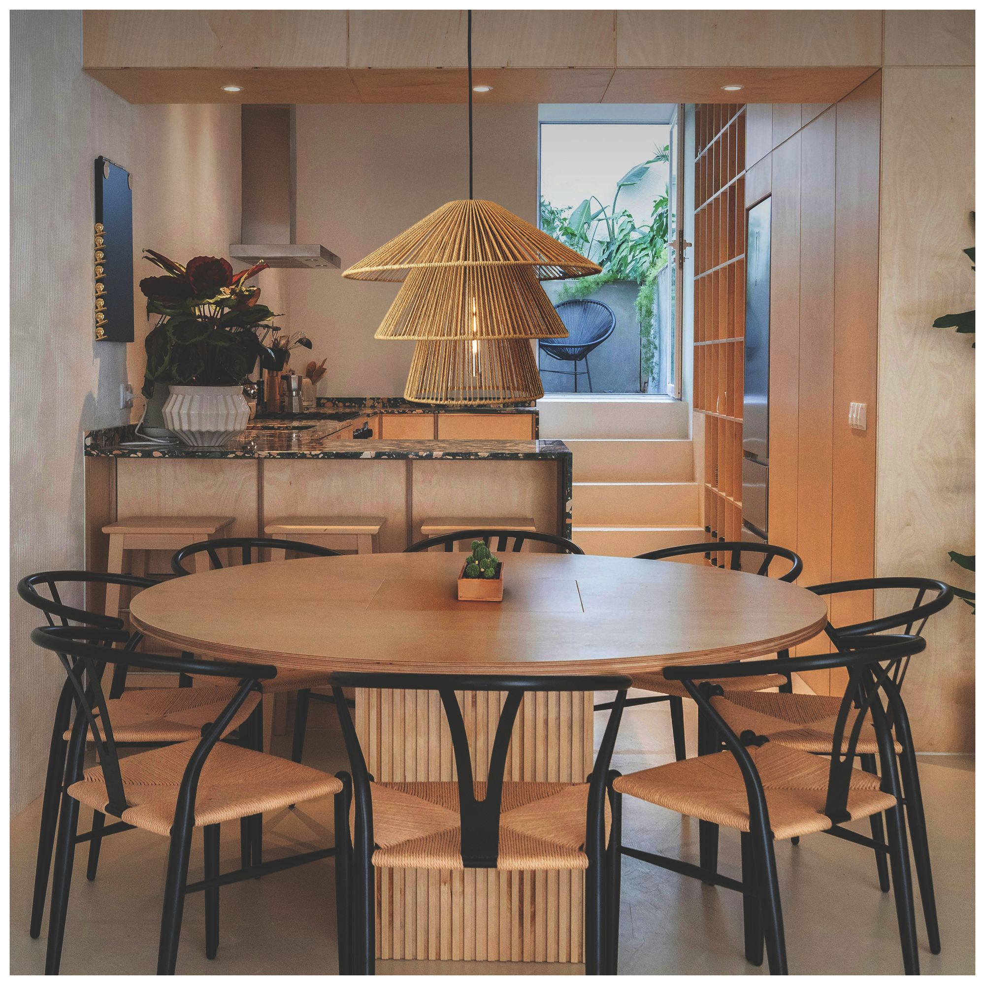 Image 2 Canton 19" Wide Matte Black Cord Hung Pendant more views