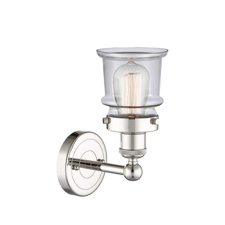 Image 2 Canton 2.85" High Polished Nickel Sconce With Clear Shade more views