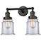 Canton 2 Light 17" LED Bath Light - Oil Rubbed Bronze - Clear Shade
