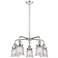 Canton 23.25"W 5 Light Polished Chrome Stem Hung Chandelier w/ Seedy S
