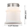 5_Canton 23 1/4"W Satin Gold 3-Light Bath Light w/ White Shade more views