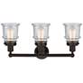 Thumbnail2 of Canton 23" 3-Light Oil Rubbed Bronze Bath Light w/ Seedy Shade more views