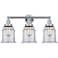 Canton 24" 3-Light Polished Chrome Bath Light w/ Clear Shade