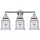 Canton 24" 3-Light Polished Chrome Bath Light w/ Seedy Shade