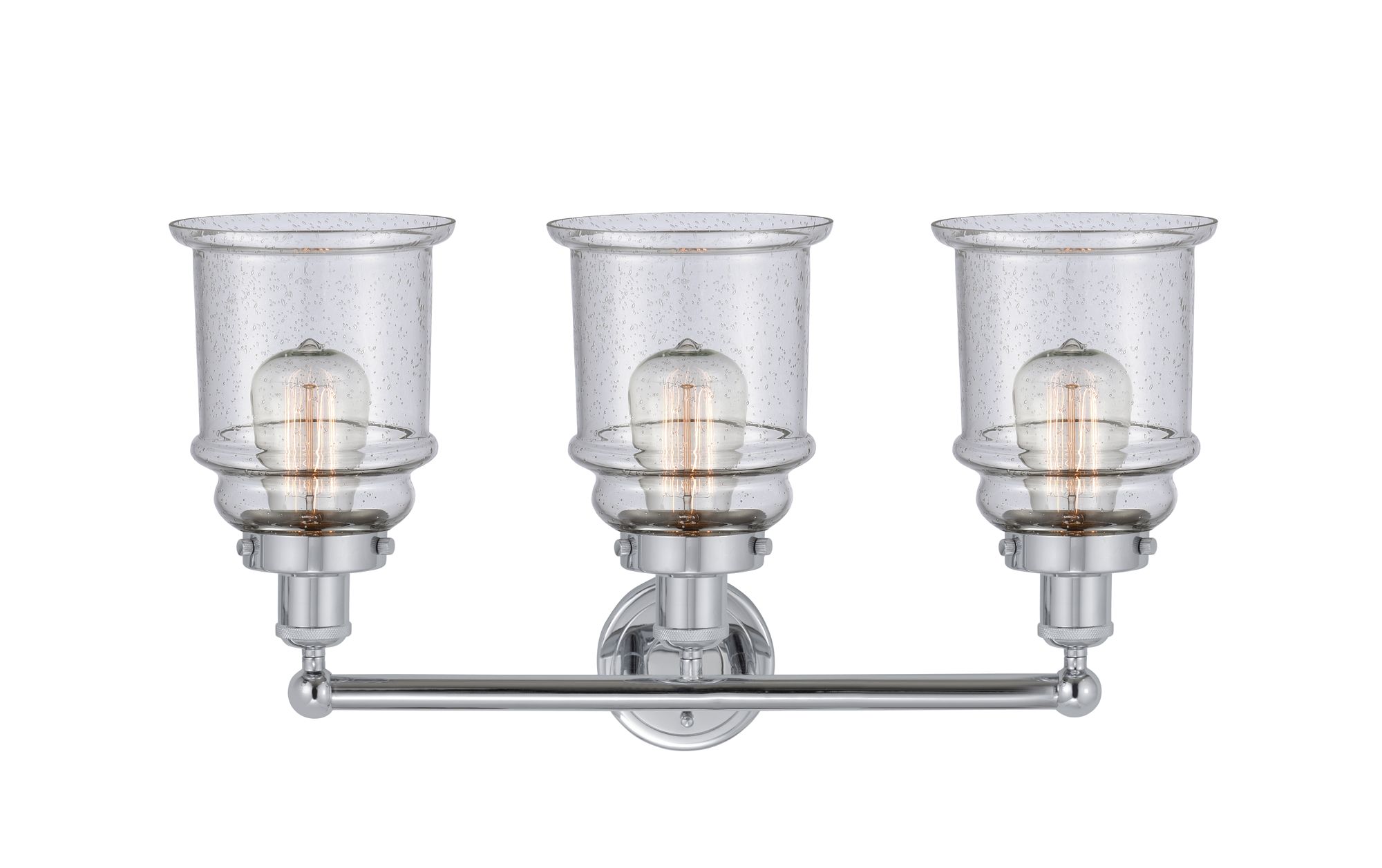 Image 2 Canton 24" 3-Light Polished Chrome Bath Light w/ Seedy Shade more views