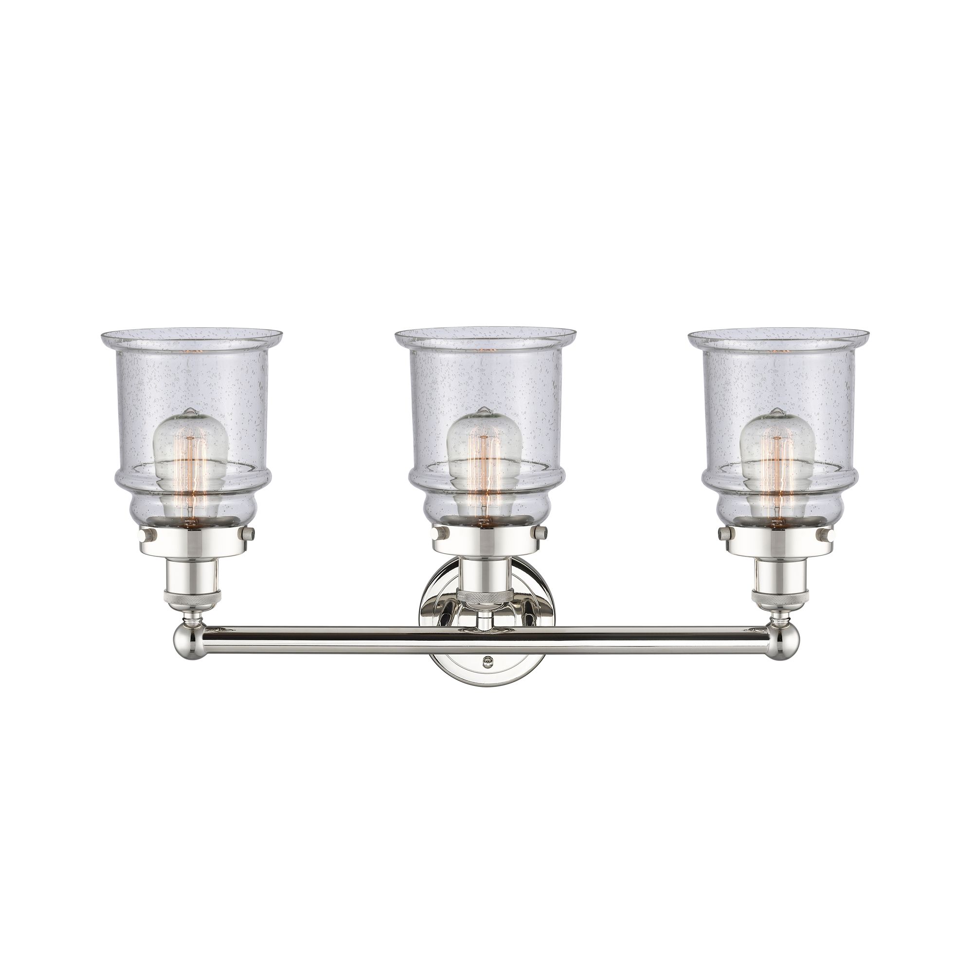 Image 2 Canton 24" Wide 3 Light Polished Nickel Bath Vanity Light With Seedy S more views