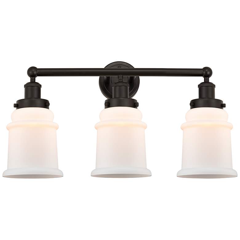 Image 1 Canton 24" Wide Oil-Rubbed Bronze 3-Light Bath Light