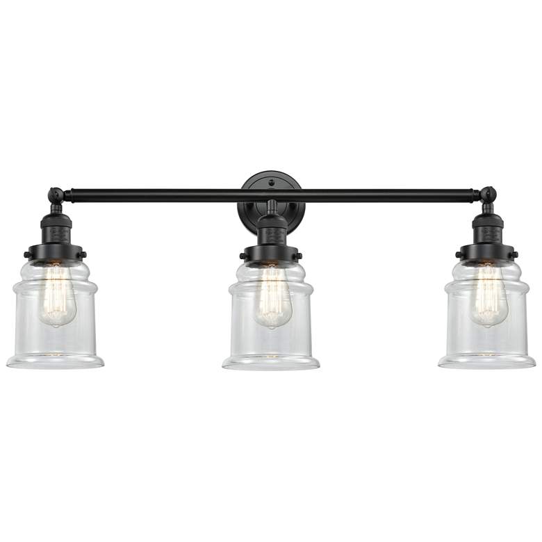 Image 1 Canton 3 Light 30" LED Bath Light - Oil Rubbed Bronze - Clear Shade