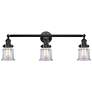 Canton 30" 3-Light Oil Rubbed Bronze Bath Light w/ Clear Shade