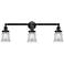 Canton 30" 3-Light Oil Rubbed Bronze Bath Light w/ Clear Shade