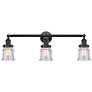 Canton 30" 3-Light Oil Rubbed Bronze Bath Light w/ Seedy Shade