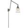 Canton 30" High Brushed Nickel Double Extension Swing Arm w/ Clear Sha