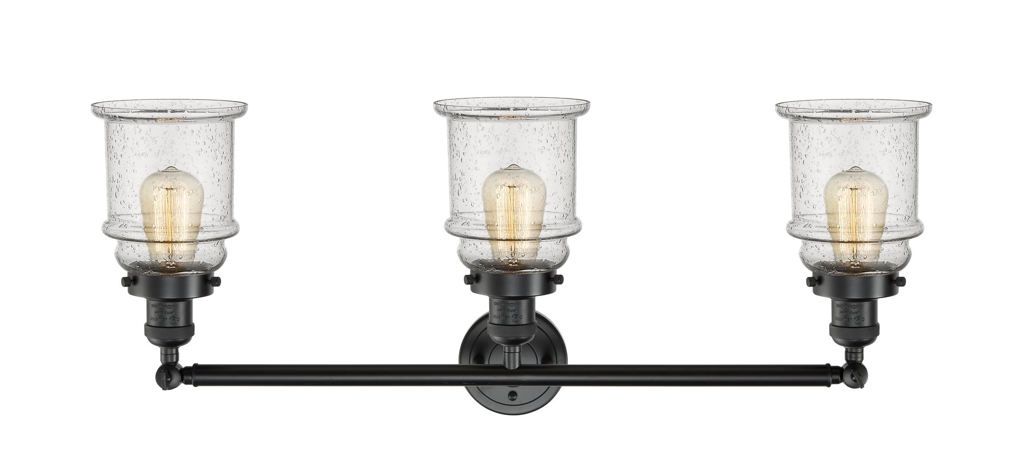 Image 2 Canton 30" Wide 3 Light Oil Rubbed Bronze Bath Vanity Light w/ Seedy S more views