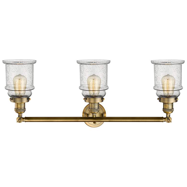 Canton 30&quot; Wide Brushed Brass 3-Light Adjustable Bath Light